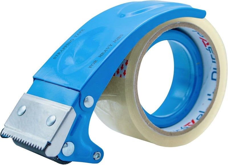 Duravel Metal Heavy Duty Packing Tape Dispenser Gun with 6 Rolls of 2" Tape for Moving, Shipping, Office & Warehouse Use - Image 2